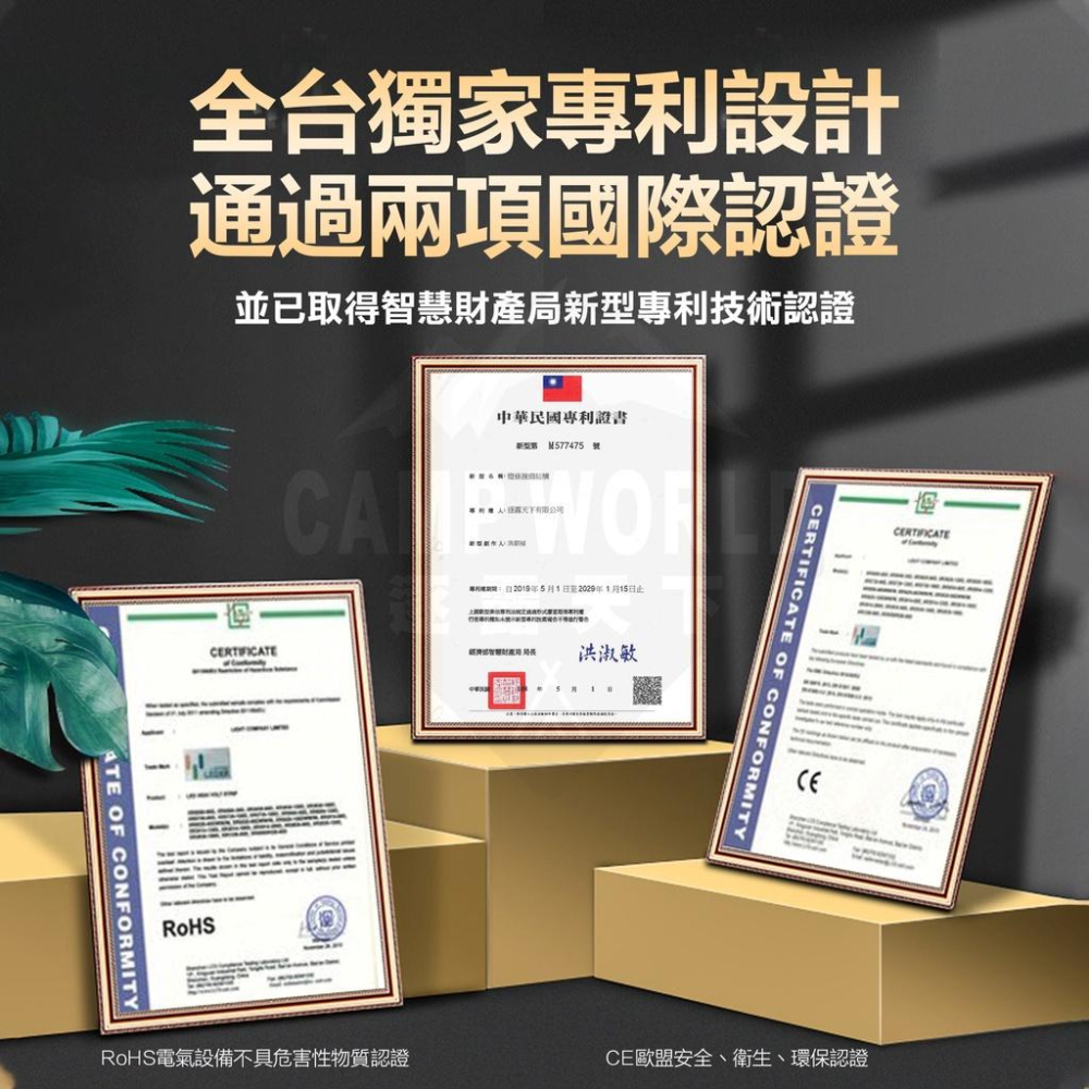 LED極光燈條組2835【好勢露營】送收納盤+網袋 露營燈條 led燈條 264珠 國際安全認證-細節圖8