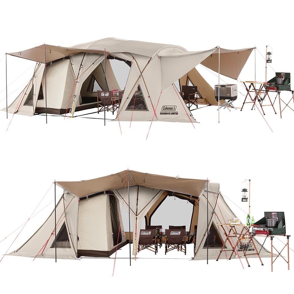 超回饋價！Coleman 達人COCOON Ⅲ CC3 限定版卡其色【好勢露營】CM-11268 一房一廳帳篷 達人系列-細節圖5