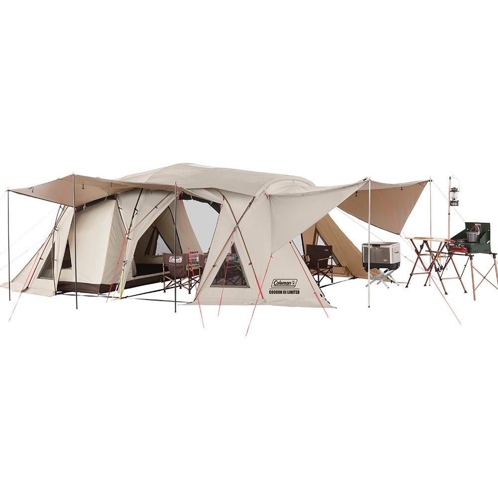 超回饋價！Coleman 達人COCOON Ⅲ CC3 限定版卡其色【好勢露營】CM-11268 一房一廳帳篷 達人系列-細節圖9