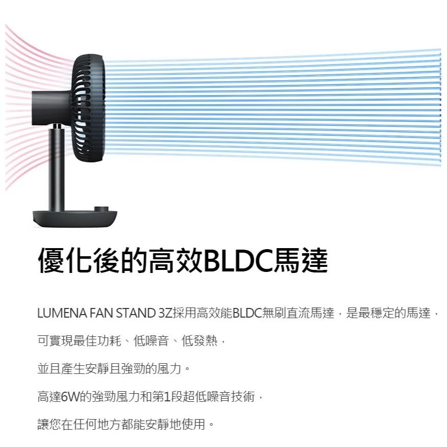 最新款N9 LUMENA FAN STAND 3Z USB桌上型擺頭隨行風扇【好勢露營】N9-FAN 直立扇桌上風扇-細節圖4