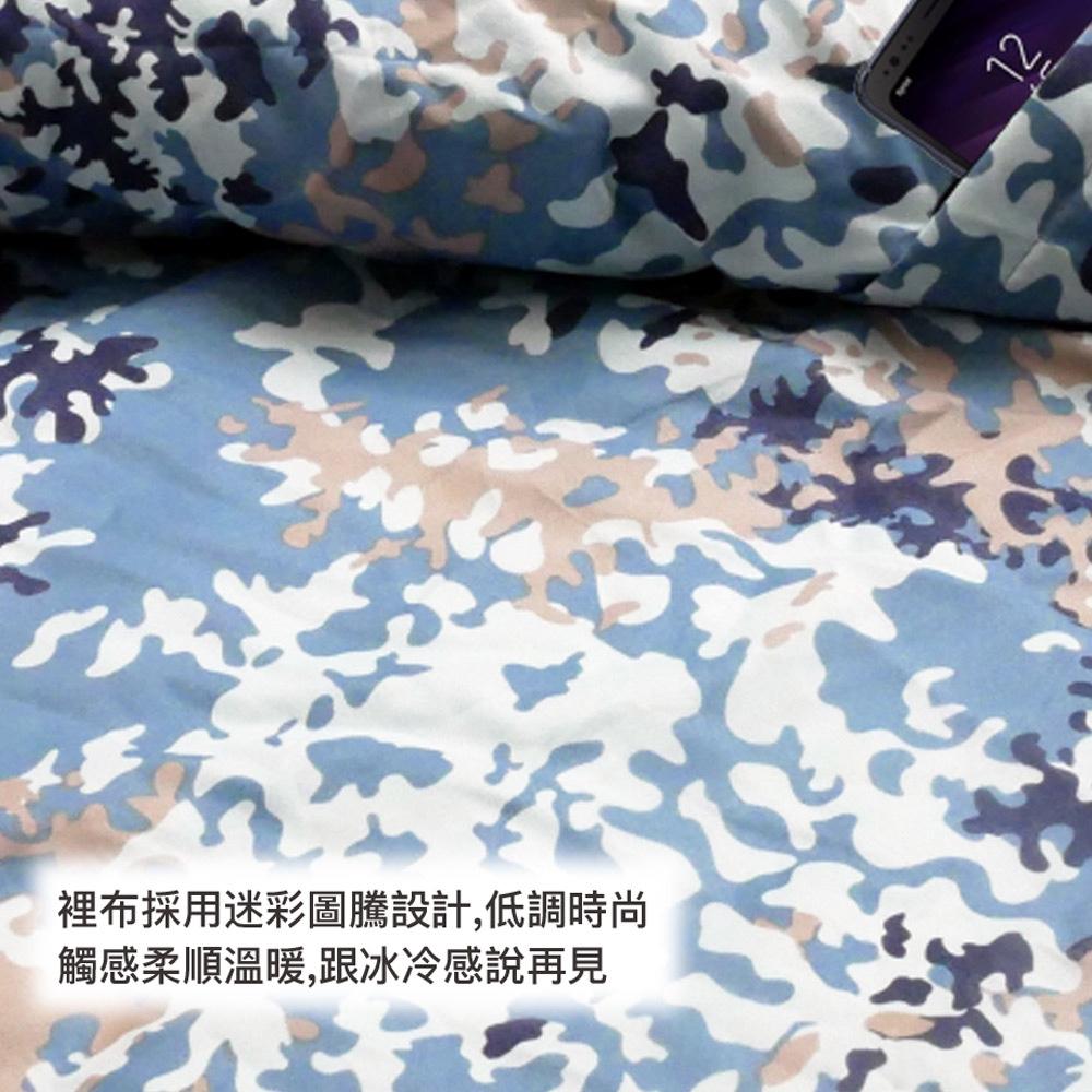 Outdoorbase 天光早安迷彩保暖睡袋【好勢露營】Thermolite填充棉 5~15度 七孔纖維睡袋-細節圖6