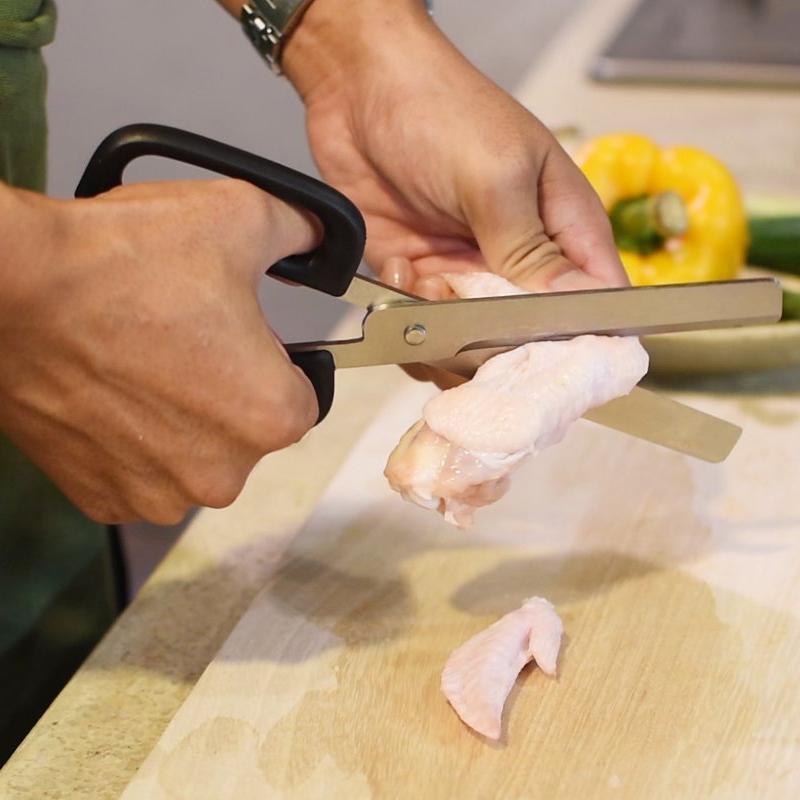 韓國 Peace Korea 好料剪刀【好勢露營】韓國原裝進口半月狀 烤肉剪刀 廚房剪刀 料理好工具-細節圖3