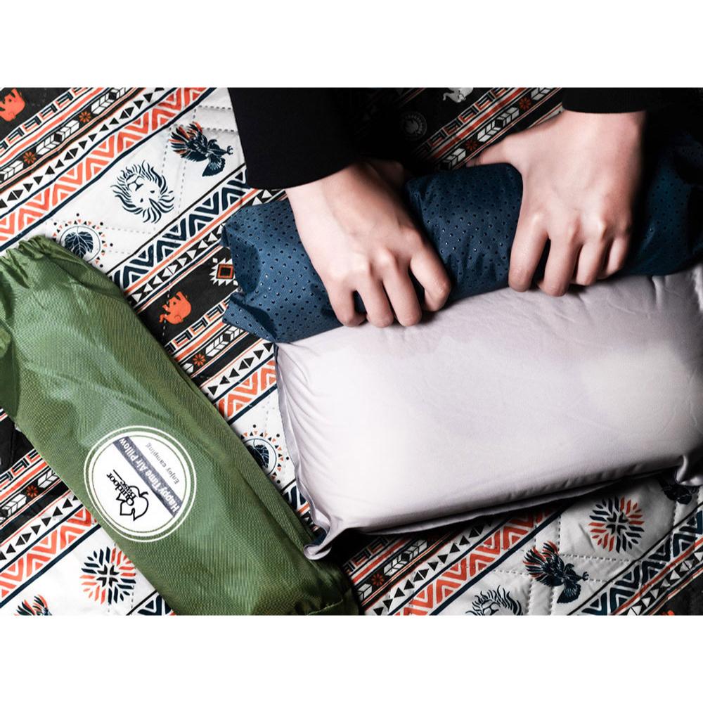 Outdoorbase 3D舒壓自動充氣枕頭【好勢露營】TPU枕頭 戶外枕露營枕 月光白/珊瑚粉/冰藍色-細節圖8