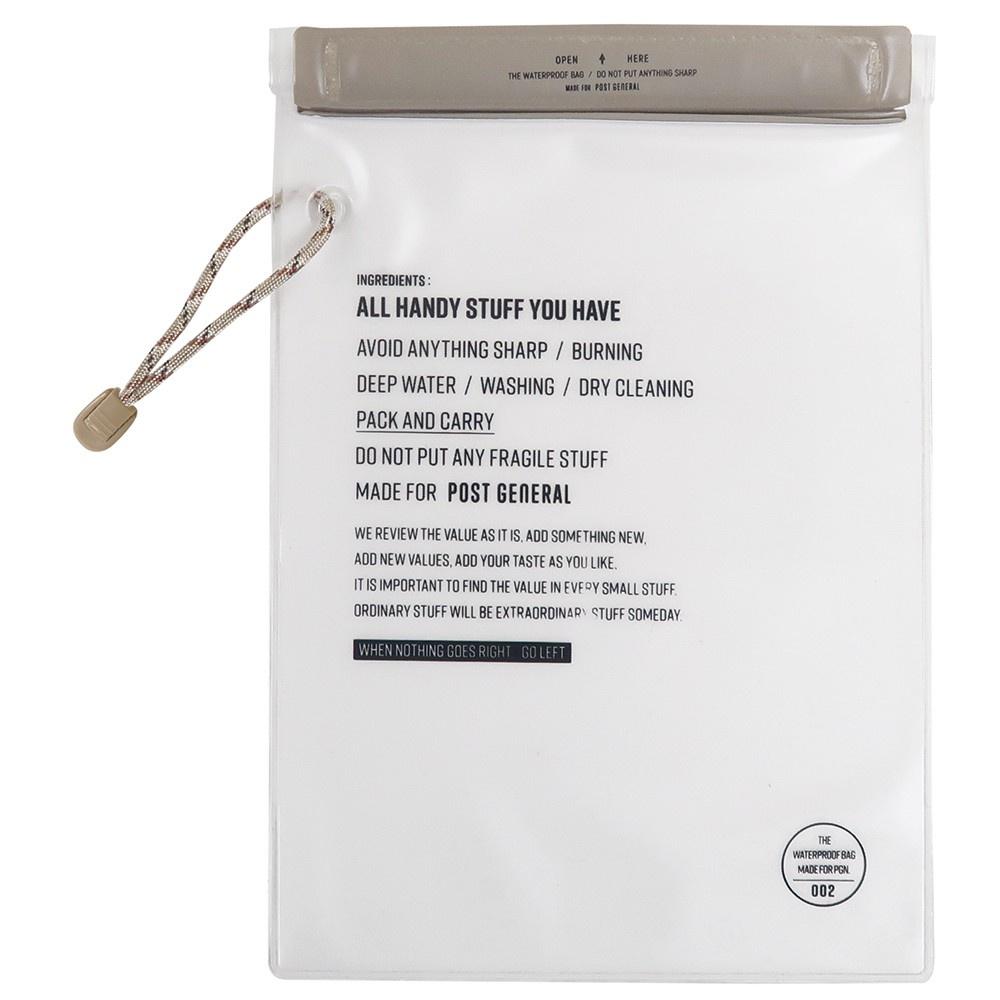 POST GENERAL 中型防水袋2件組【好勢露營】灰咖啡 玄黑色 淨白色 置物袋收納 相機袋 手機 充電器口罩戶外-細節圖6