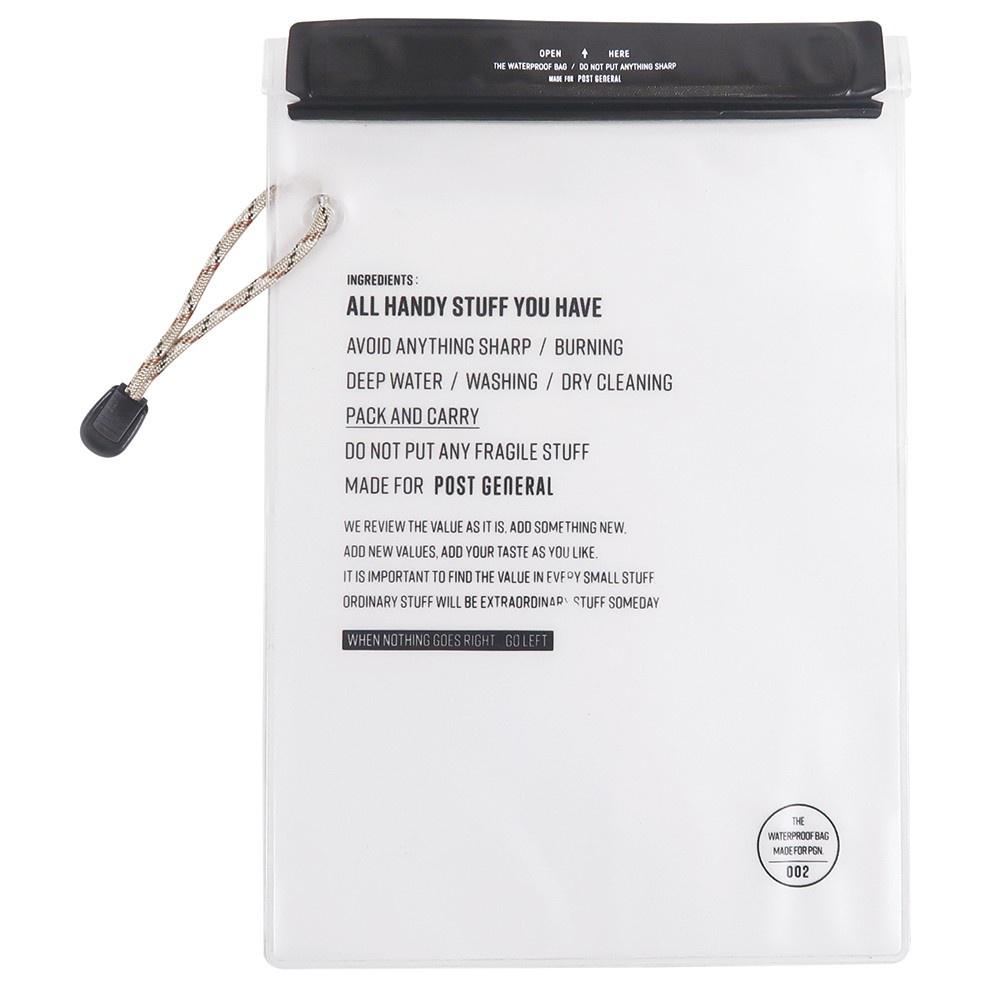POST GENERAL 中型防水袋2件組【好勢露營】灰咖啡 玄黑色 淨白色 置物袋收納 相機袋 手機 充電器口罩戶外-細節圖8