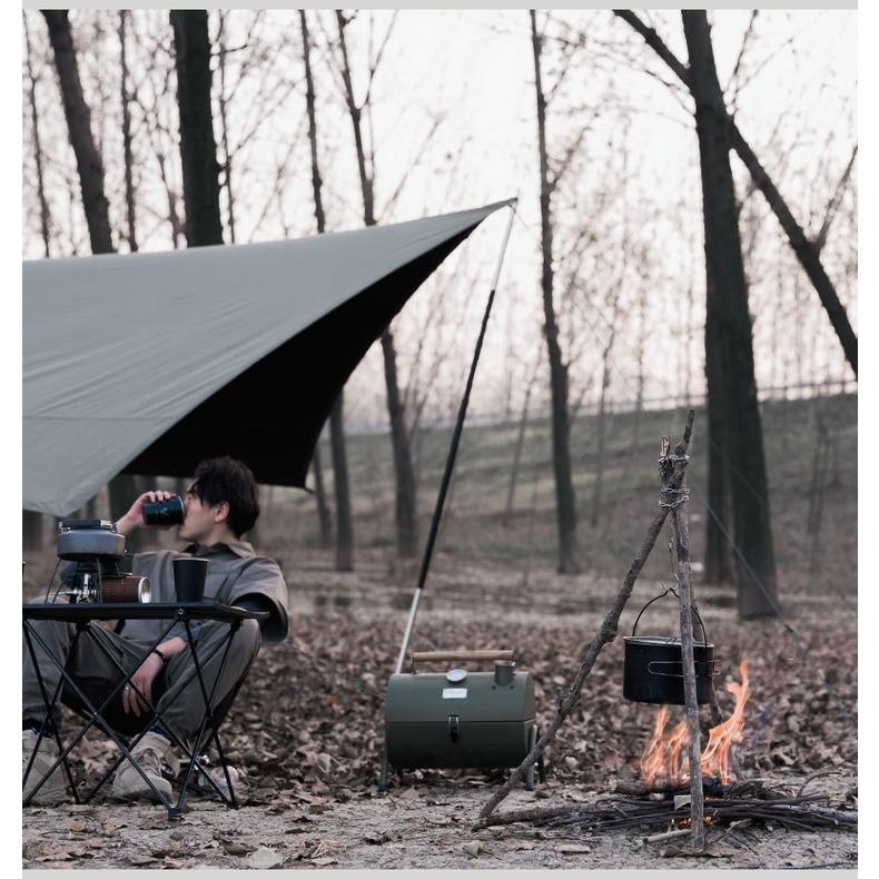 ShineTrip 山趣 野營燒烤三角架套組【好勢露營】三腳架 簡易吊鍋架 三角吊架 吊環 掛勾 燒烤架 多功能吊環-細節圖8