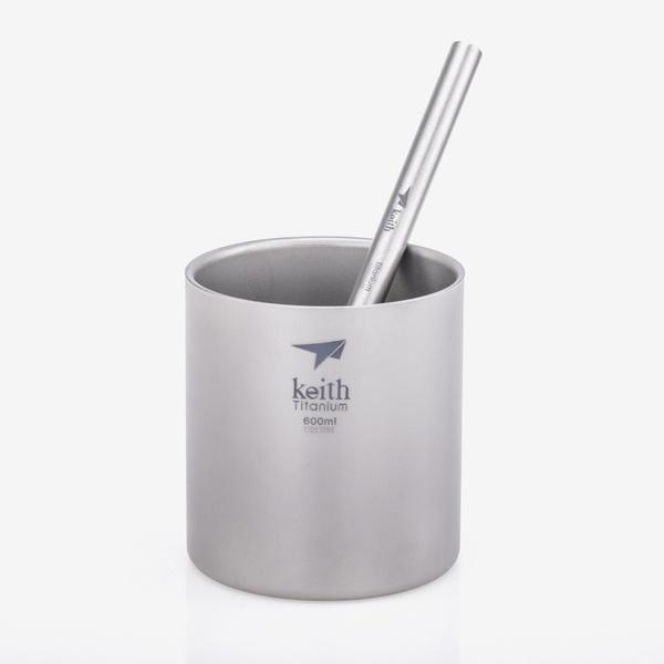 鎧斯Keith 純鈦環保斜口直吸管12mm/7mm【好勢露營】附清潔刷Ti3702鈦吸管 寬口珍奶吸管粗吸管Ti3703-細節圖6