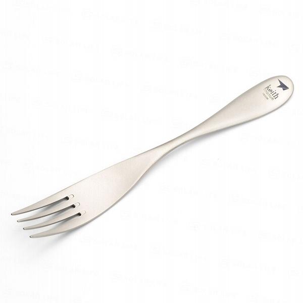 鎧斯Keith 純鈦環保攜帶式叉子【好勢露營】 Ti5202 鈦叉 餐叉 蛋糕叉 甜品叉 點心叉 露營鈦餐具 便攜餐具-細節圖3