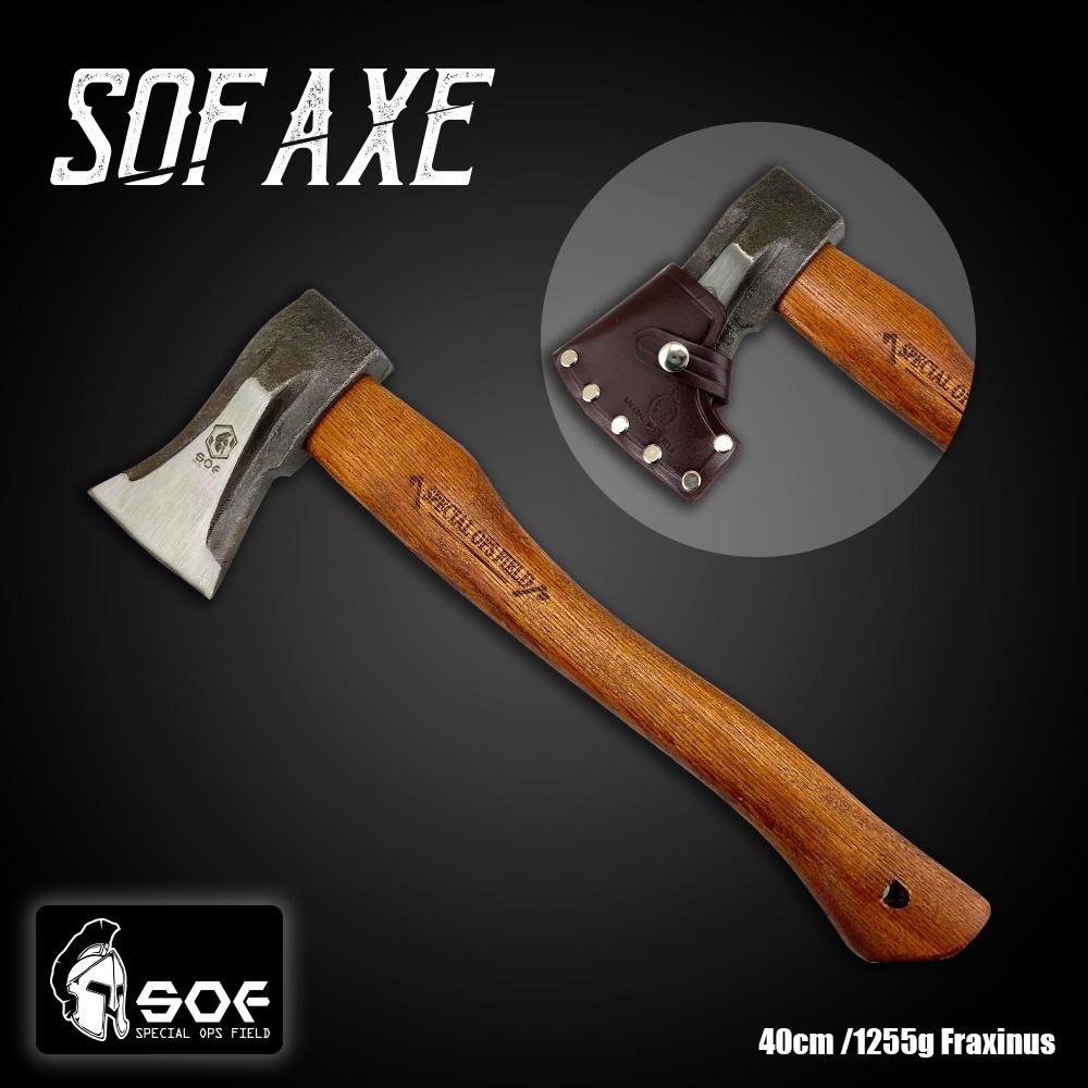 SOF 2022全新改版 木柄斧2.0【好勢露營】劈柴 露營 野營 戰斧 手斧 斧頭-細節圖2