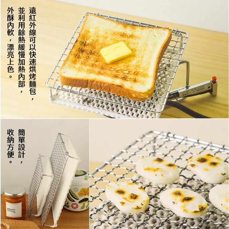 日本製 丸十金網 陶瓷直火烤網【好勢露營】大22cm小15CM 陶瓷遠紅外線燒烤網 戶外/早餐/燒烤/炙燒-細節圖2