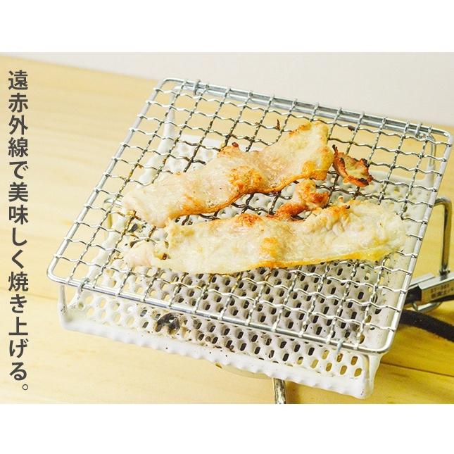 日本製 丸十金網 陶瓷直火烤網【好勢露營】大22cm小15CM 陶瓷遠紅外線燒烤網 戶外/早餐/燒烤/炙燒-細節圖3