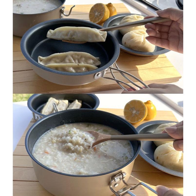 仙德曼SADOMAIN  露營不沾子母鍋-17cm【好勢露營】 鍋具 AG017湯鍋飯鍋 煎炒鍋盤子 早餐鍋具組-細節圖6