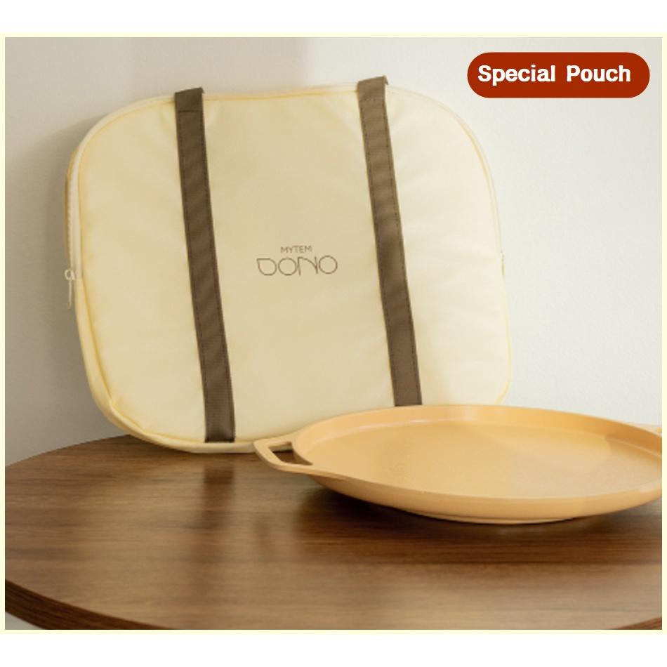 韓國MYTEM DONO 馬卡龍圓形煎烤盤30cm【好勢露營】陶瓷燒烤盤 露營必備 韓式烤盤 收納包 IH爐可用-細節圖9
