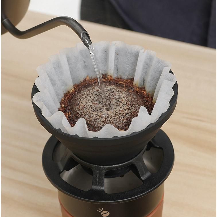 空間摺疊 矽膠咖啡濾杯【好勢露營】可摺疊式濾杯 錐型濾杯 萃取流速濾杯 咖啡 手沖濾杯 可折疊濾杯-細節圖7