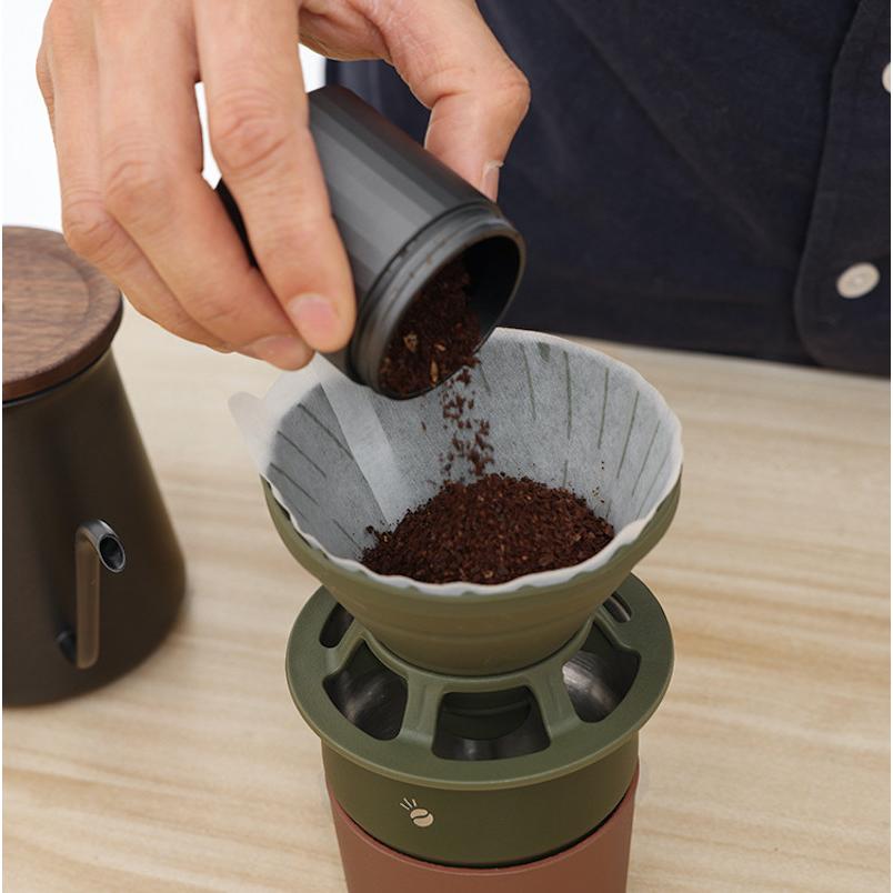 空間摺疊 矽膠咖啡濾杯【好勢露營】可摺疊式濾杯 錐型濾杯 萃取流速濾杯 咖啡 手沖濾杯 可折疊濾杯-細節圖8