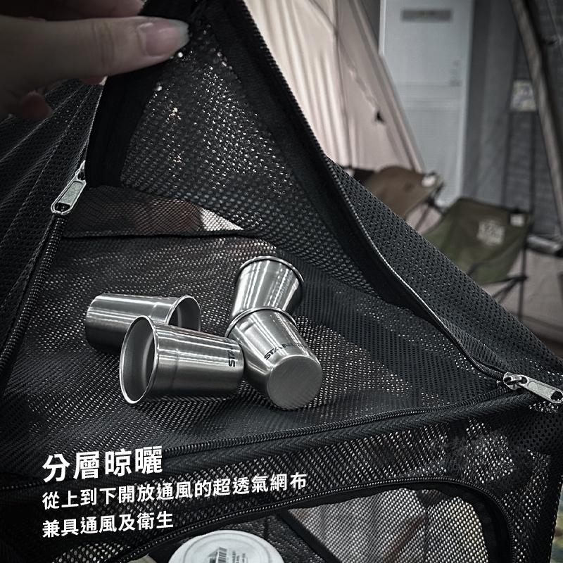 Ho-sè FAD 四層加大曬網籃/防水收納袋【好勢露營】戰術瀝水籃 餐廚吊籃戶外吊掛網籃 餐櫥籃 方型鳥籠晾曬掛 曬網-細節圖6