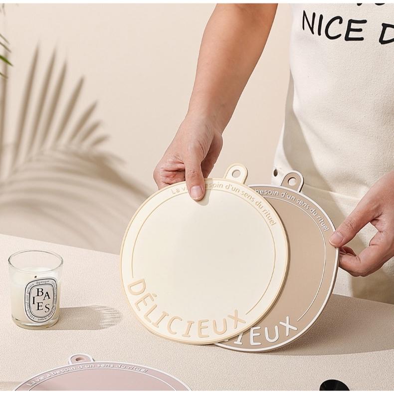 法式隔熱墊餐墊【好勢露營】矽膠隔熱墊 杯墊 鍋墊 桌墊 防滑墊 防燙墊 矽膠墊 隔熱墊 北歐風矽膠隔熱墊 幾何隔熱-細節圖8