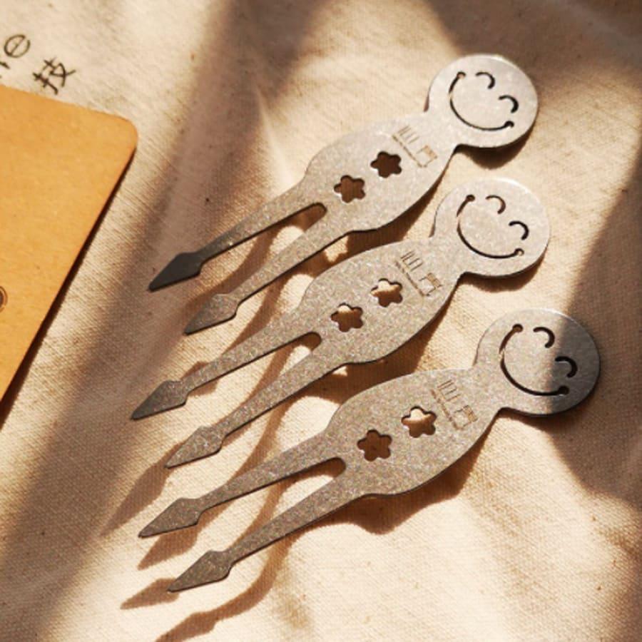 Keith鎧斯 純鈦水果叉套裝-3入【好勢露營】Mi1320水果叉 叉子點心叉餐具戶外蛋糕叉-細節圖3