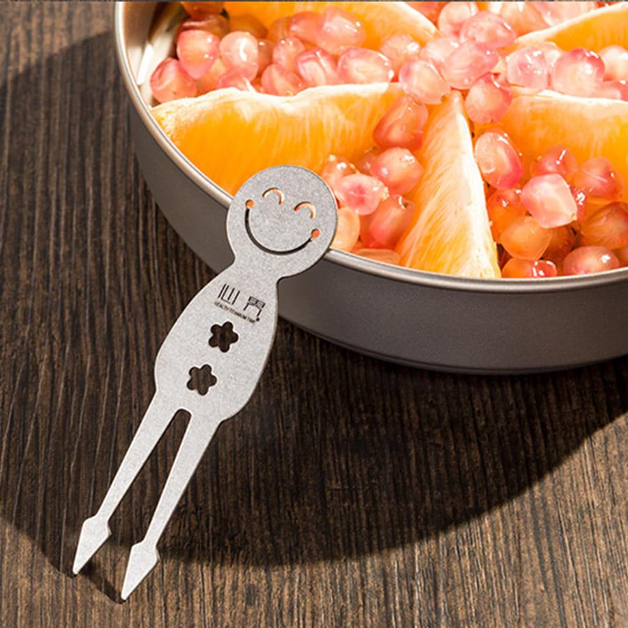 Keith鎧斯 純鈦水果叉套裝-3入【好勢露營】Mi1320水果叉 叉子點心叉餐具戶外蛋糕叉-細節圖4