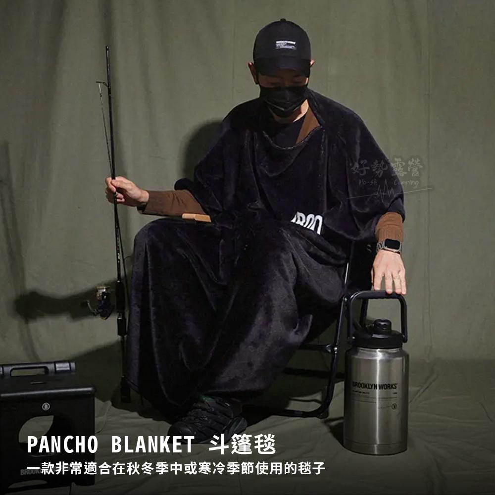 BROOKLYN WORKS 風格保暖毯 120x120cm【好勢露營】斗篷保暖毯 保暖懶人毯 冬天保暖毯 沙發毯飛鼠毯-細節圖4