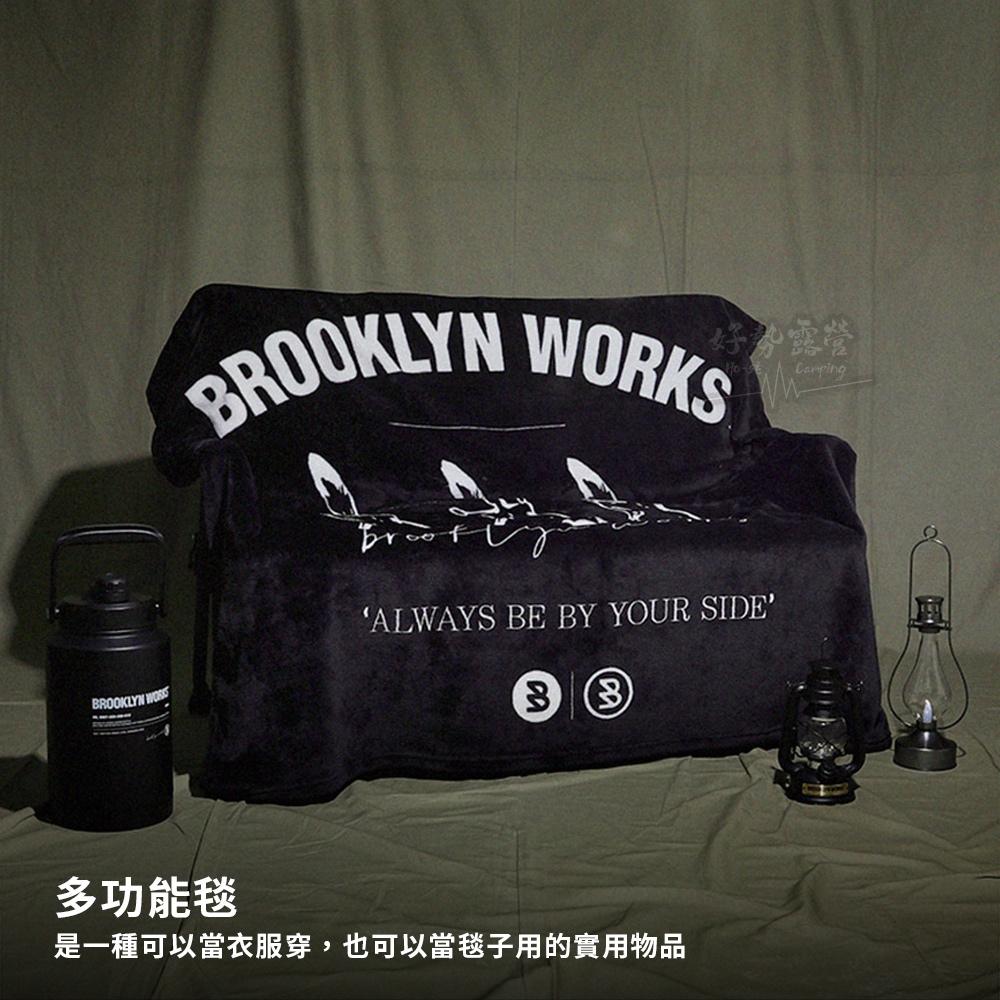 BROOKLYN WORKS 風格保暖毯 120x120cm【好勢露營】斗篷保暖毯 保暖懶人毯 冬天保暖毯 沙發毯飛鼠毯-細節圖6