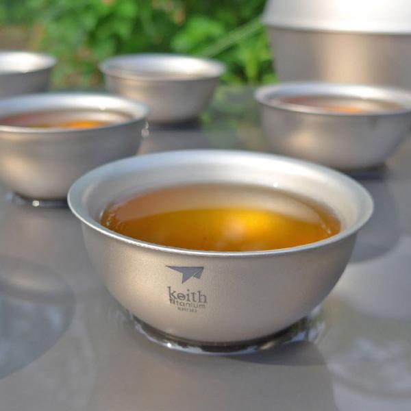 Keith鎧斯 純鈦環保攜帶式全套茶具組 茶具11件套組 Ti3900【好勢露營】六人份附收納袋 鈦茶具 茶具組 泡茶-細節圖8