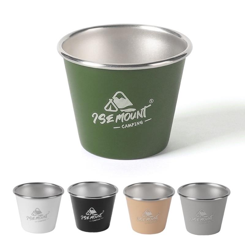 ISE MOUNT 不銹鋼小酒杯 50ml啤酒杯【好勢露營】迷你小酒杯 小茶杯茶杯 304不銹鋼杯 戶外杯 SHOT杯-細節圖2