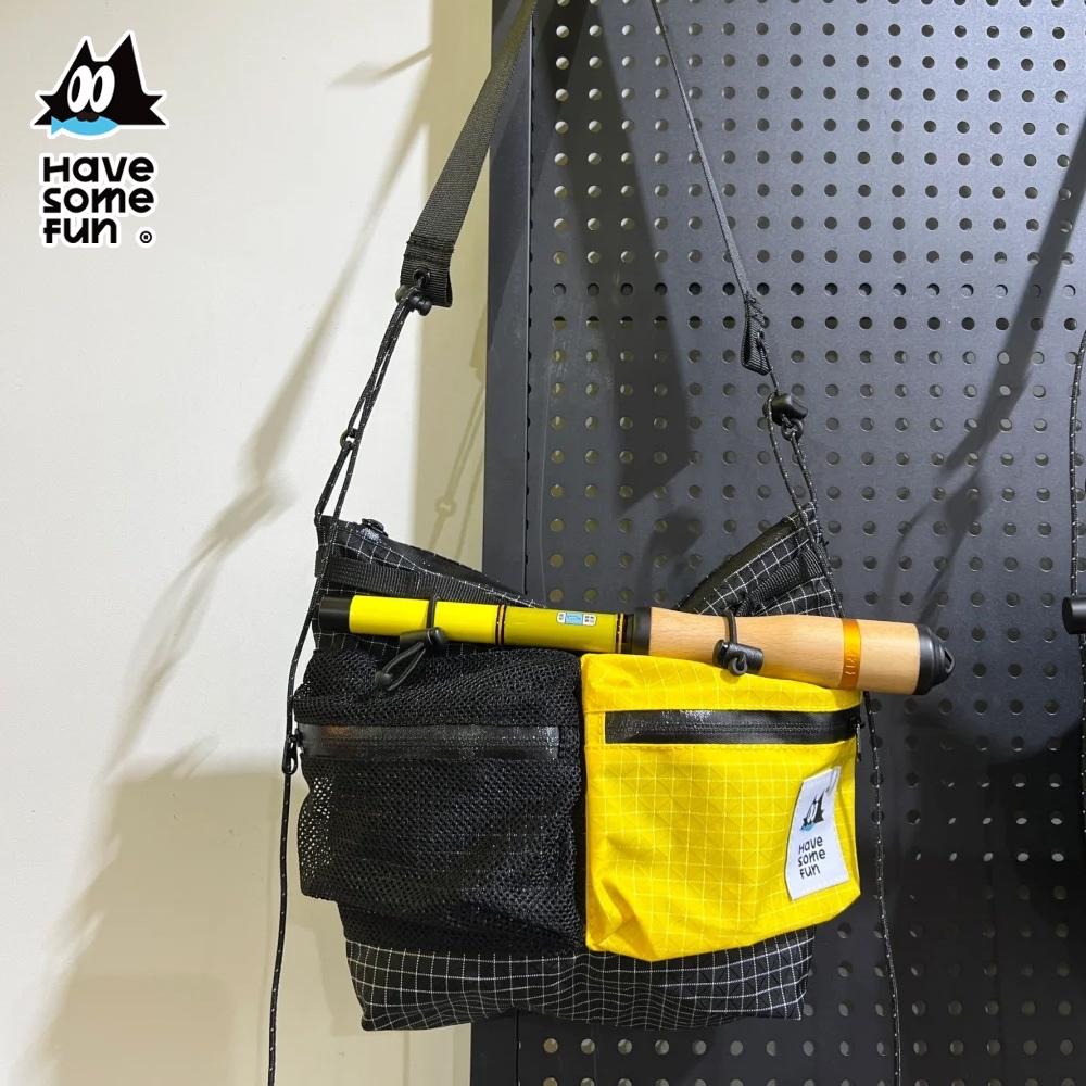 樂貓釣HSF 多功能斜跨包【好勢露營】斜背包 斜跨包 胸包 側背包 防水包 斜背小包 釣魚包 側背小包 隨身小包 手機包-細節圖6