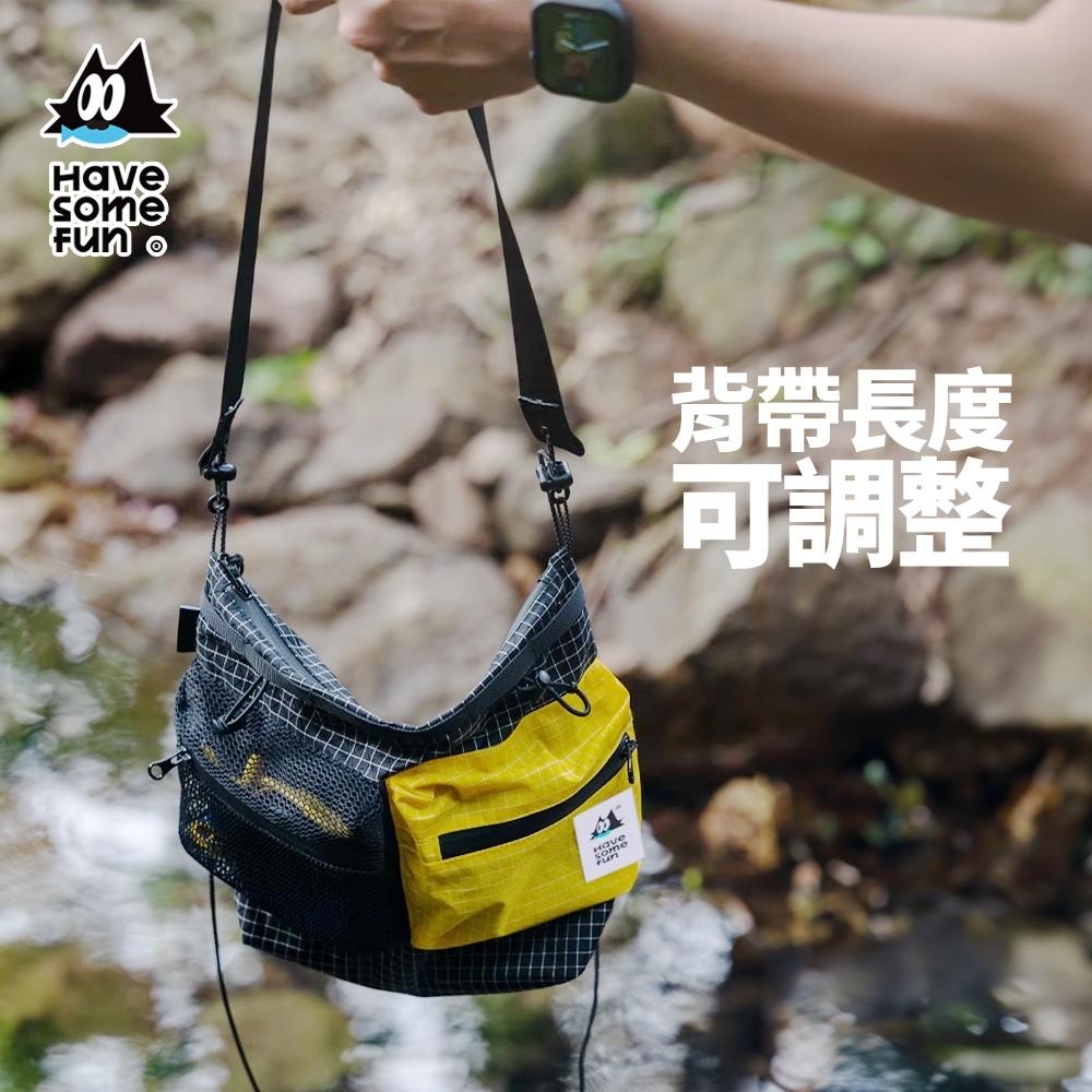 樂貓釣HSF 多功能斜跨包【好勢露營】斜背包 斜跨包 胸包 側背包 防水包 斜背小包 釣魚包 側背小包 隨身小包 手機包-細節圖7