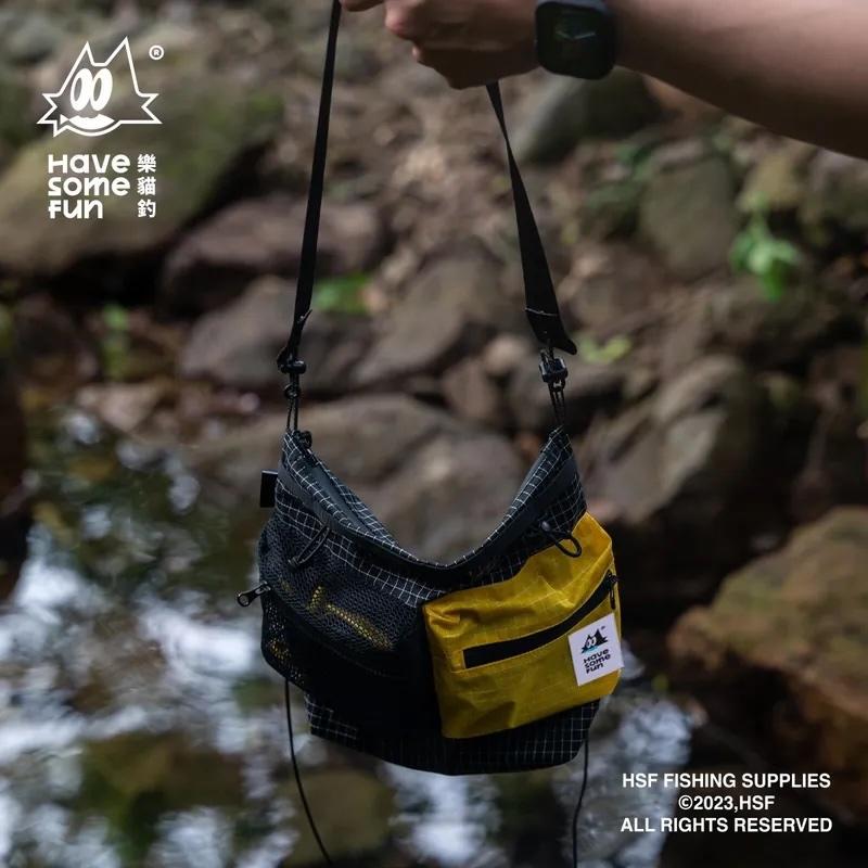 樂貓釣HSF 多功能斜跨包【好勢露營】斜背包 斜跨包 胸包 側背包 防水包 斜背小包 釣魚包 側背小包 隨身小包 手機包-細節圖8