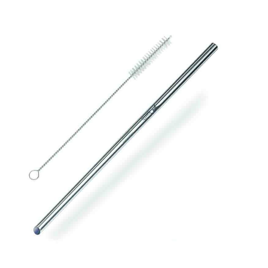 鎧斯Keith 純鈦環保斜口直吸管-7mm/12mm【好勢露營】Ti3703附清潔刷環保鈦吸管手搖杯飲料吸管Ti3702-細節圖2