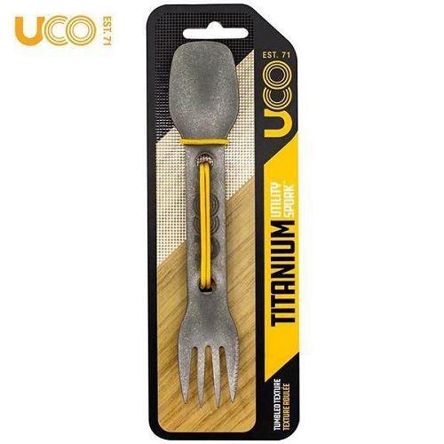 美國UCO 鈦叉匙/深灰 多功能鈦餐具【好勢露營】超輕19g 湯匙 叉子 叉匙 戶外餐具 環保餐具 鈦餐具-細節圖2
