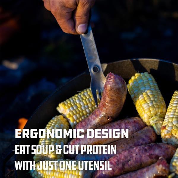 美國UCO 鈦叉匙/深灰 多功能鈦餐具【好勢露營】超輕19g 湯匙 叉子 叉匙 戶外餐具 環保餐具 鈦餐具-細節圖6