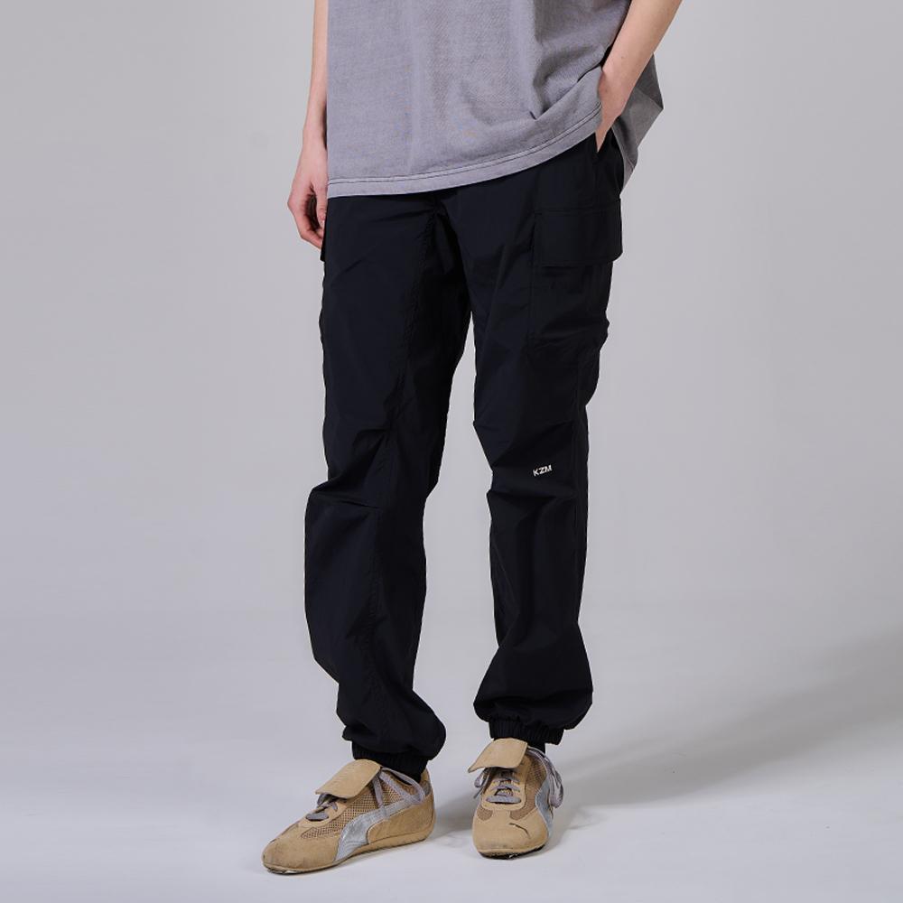 KZM J19 休閒縮口褲【好勢露營】束口褲 縮口褲 工裝長褲 工作褲 多口袋 休閒長褲 黑色男褲 口袋長褲-細節圖3