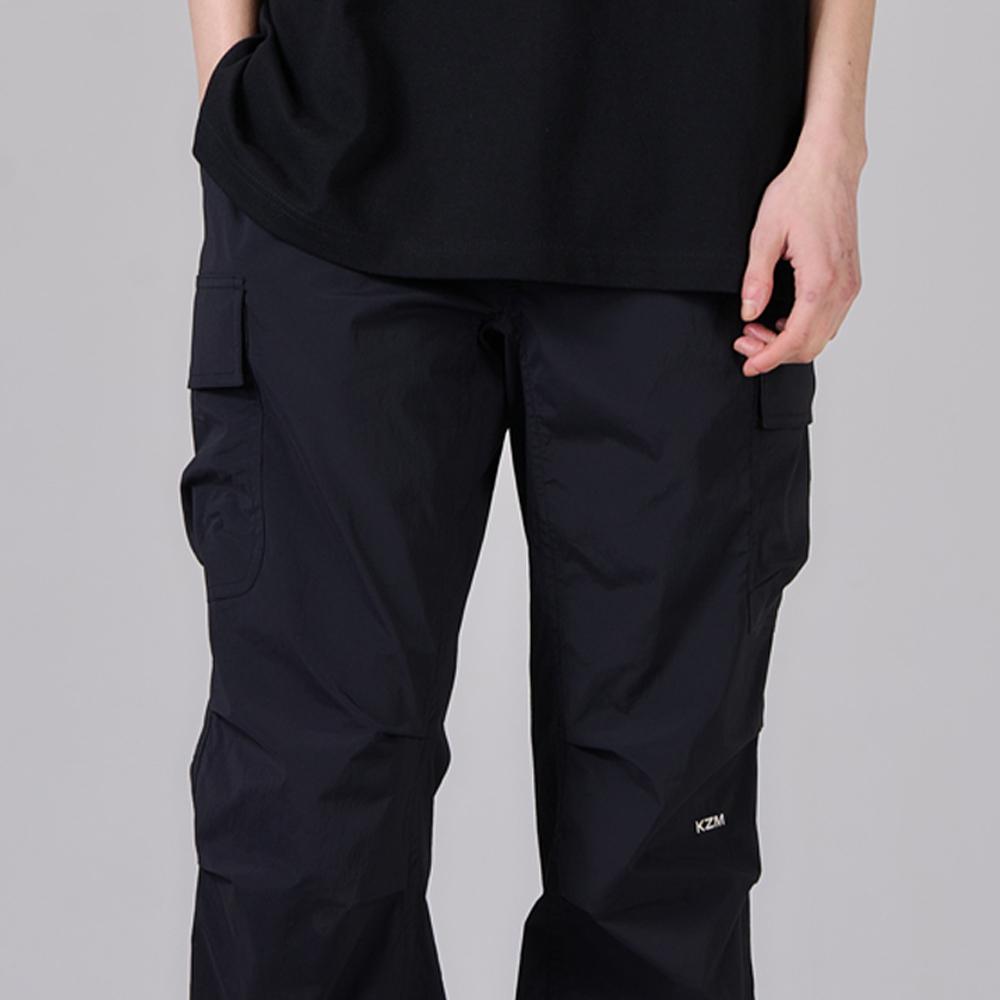 KZM J19 休閒縮口褲【好勢露營】束口褲 縮口褲 工裝長褲 工作褲 多口袋 休閒長褲 黑色男褲 口袋長褲-細節圖4