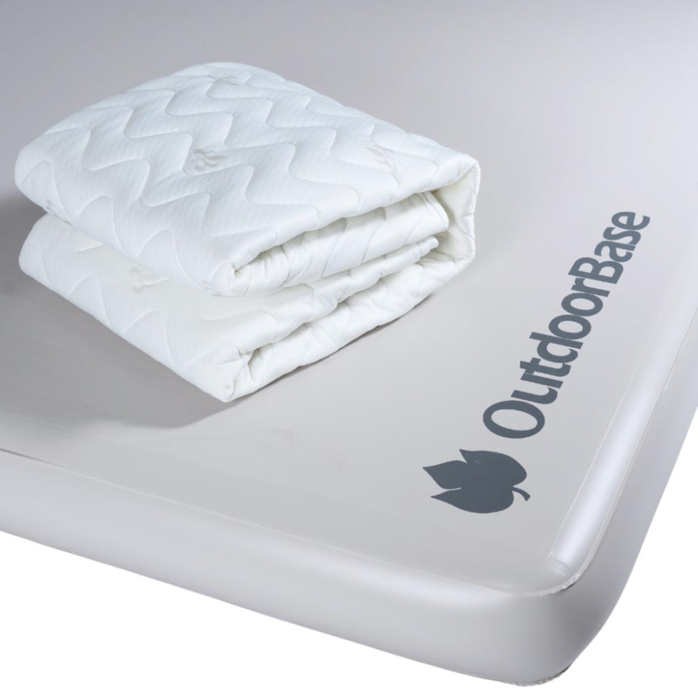 Outdoorbase 歡樂時光彈絲床 專用舒軟墊-適用180/240【好勢露營】厚實棉感床套 床包 可機洗 車中床-細節圖4