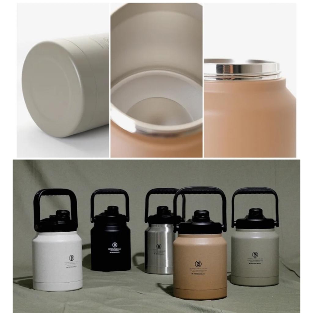 BROOKLYN WORKS 2.5L不鏽鋼保冰水壺【好勢露營】 2.5L露營水壺 胖胖壺-細節圖8