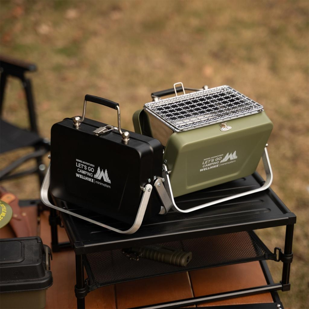 WELLHIKE 桌面燒烤爐【好勢露營】迷你烤肉架 折疊烤肉爐 烤肉盤 燒烤架 中秋節烤肉架 攜帶型烤肉爐-細節圖8