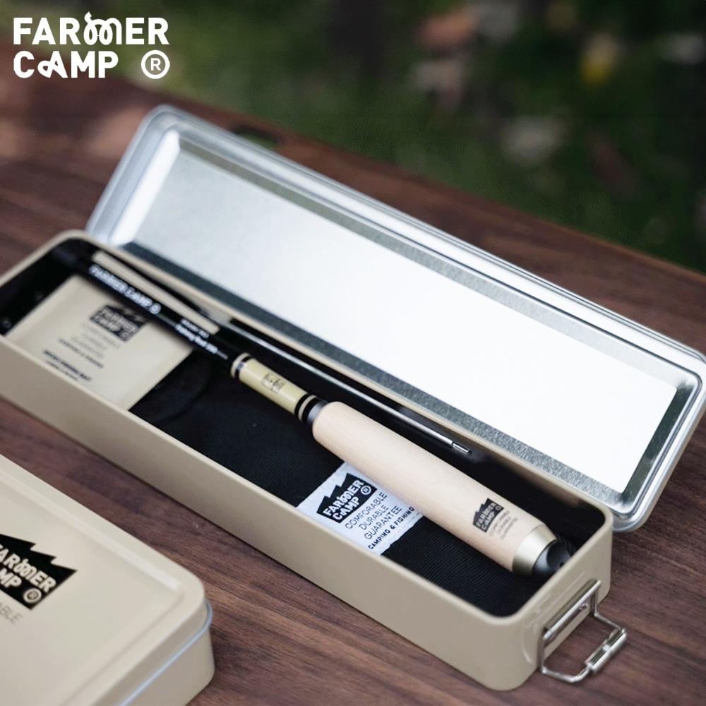Farmer Camp 小物釣專家 FC收納長鐵盒【好勢露營】釣魚零件盒 溪釣 釣具配件收納 長形釣具盒 魚餌盒 魚餌盒-細節圖3