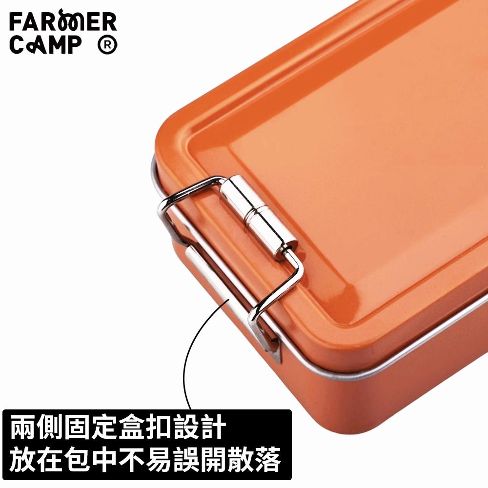 Farmer Camp 小物釣專家 FC收納長鐵盒【好勢露營】釣魚零件盒 溪釣 釣具配件收納 長形釣具盒 魚餌盒 魚餌盒-細節圖4
