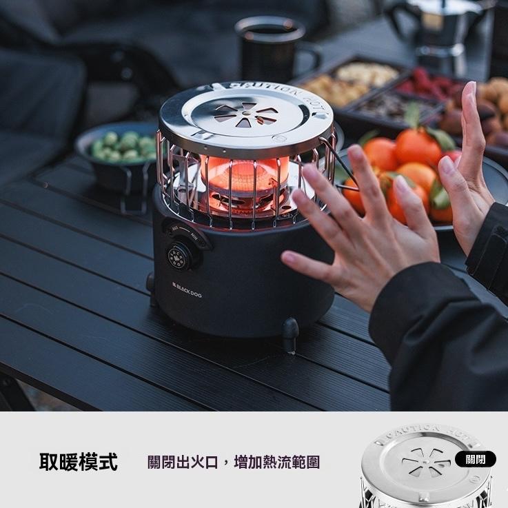 BLACKDOG 黑狗 烈陽取暖爐【好勢露營】中號/小號 高山瓦斯罐暖爐 復古暖爐戶外暖器 迷你瓦斯氣罐暖爐-細節圖7