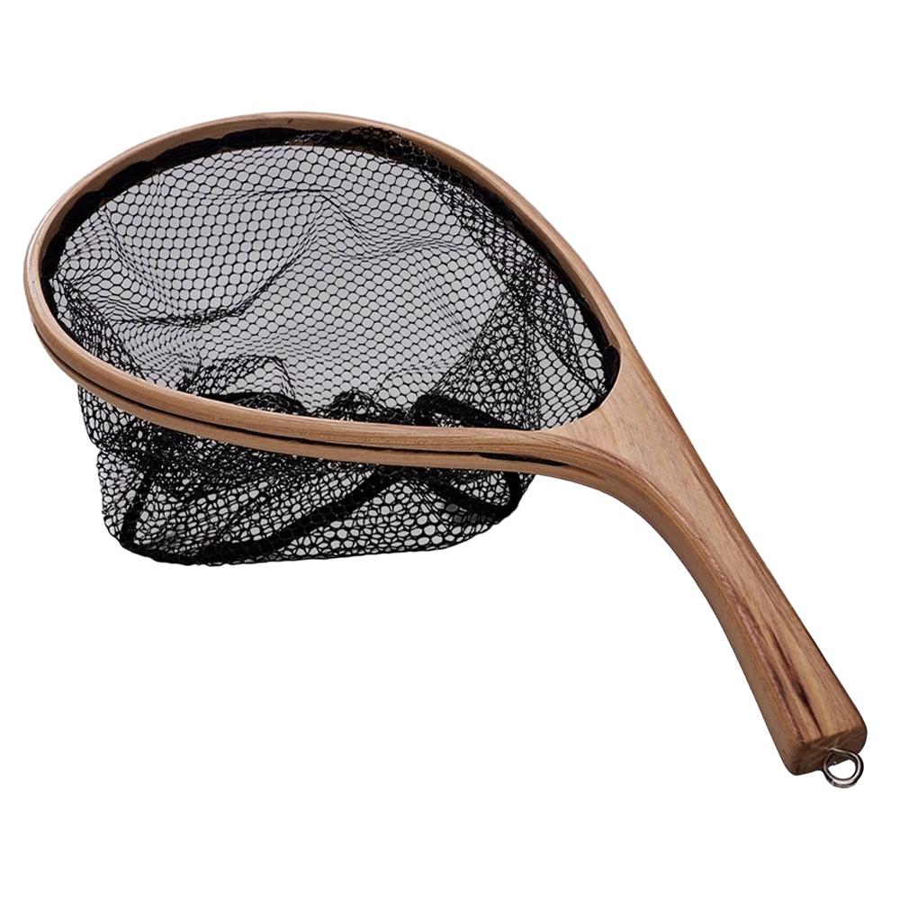 Farmer Camp 小物釣專家 FC户外梨形榆木抄網【好勢露營】撈網 抄網 撈魚網 漁網 釣魚撈網 溪流撈網-細節圖2