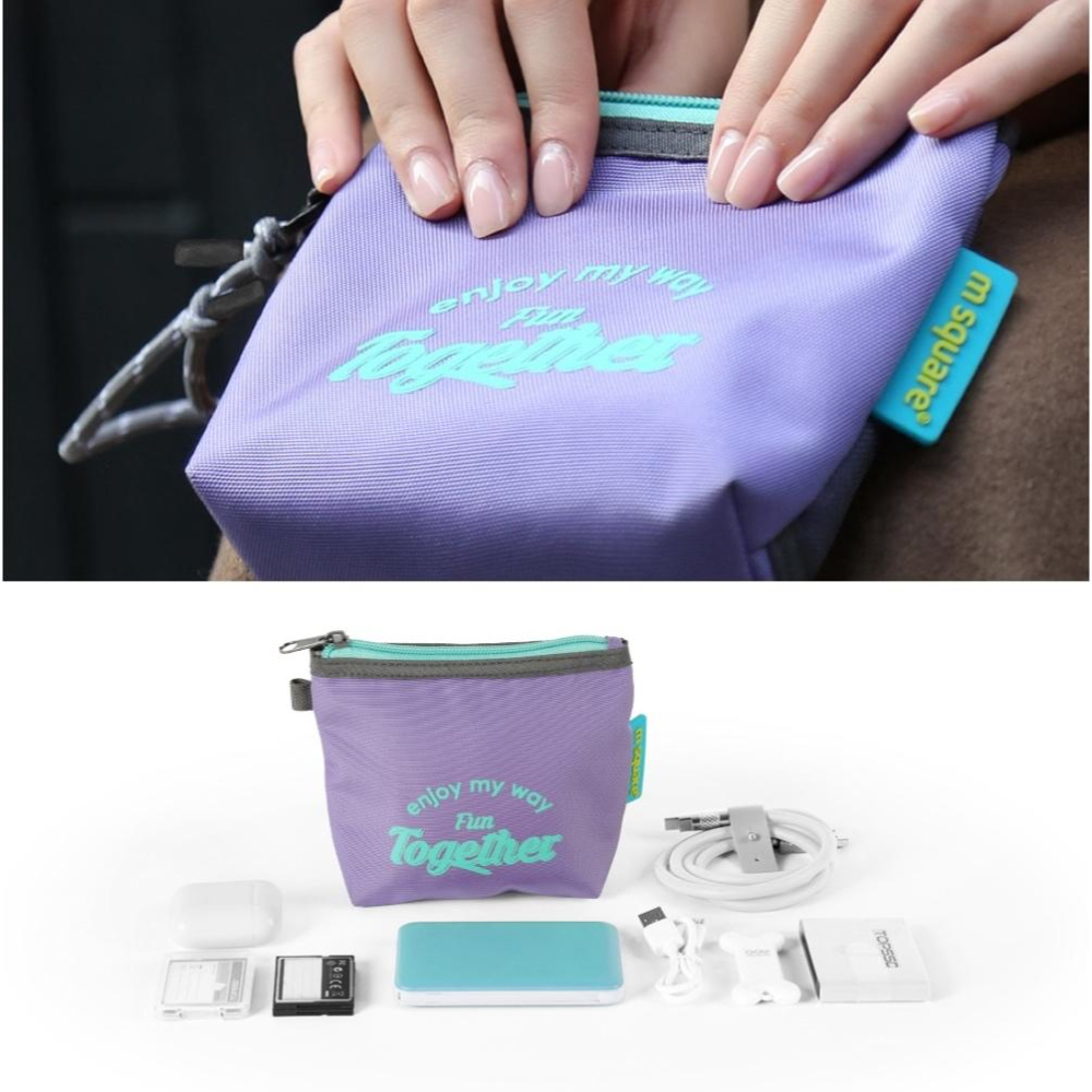 m square 手提小方包【好勢露營】多功能旅行包 零錢包 證件包 隨身包 斜背包 小包包 手拿包 掛繩D扣 吊掛包-細節圖7