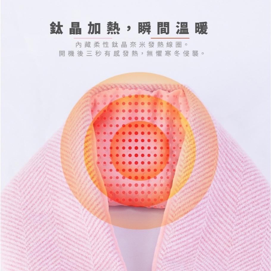 樂活不露 智能發熱圍巾/熱敷墊/暖暖巾【好勢露營】送收納袋 保暖圍巾 防寒秋冬 P1 可水洗恆溫發熱巾-細節圖3
