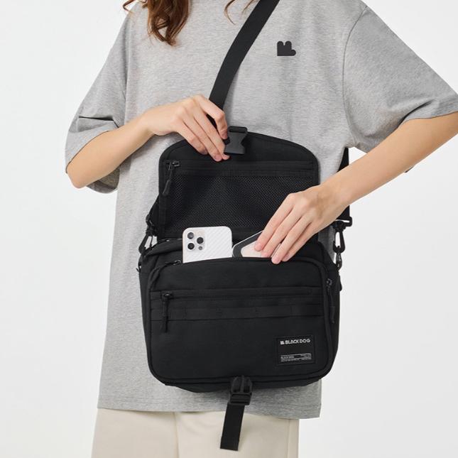 BLACKDOG 黑狗 黑潮 休閒斜挎包【好勢露營】時尚斜挎包大容量斜揹包 多口袋隨身包 側揹包 單肩包 休閒包-細節圖5