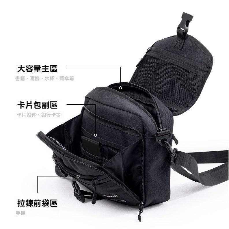 BLACKDOG 黑狗 黑潮 休閒斜挎包【好勢露營】時尚斜挎包大容量斜揹包 多口袋隨身包 側揹包 單肩包 休閒包-細節圖6