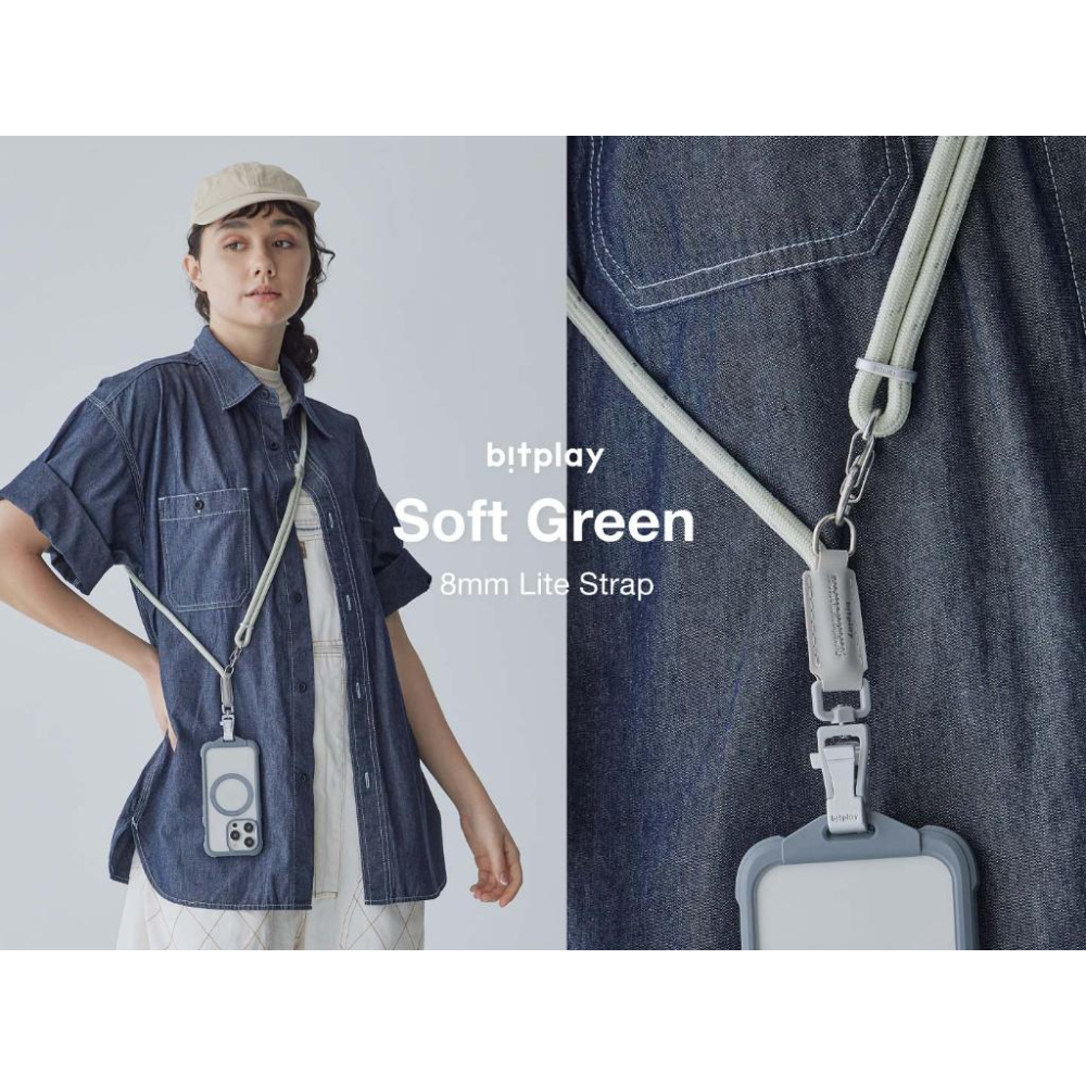 Bitplay 8mm兩用掛繩背帶【好勢露營】WanderCase系列背帶週邊(含掛繩通用墊片) 撞色掛繩揹帶-細節圖9