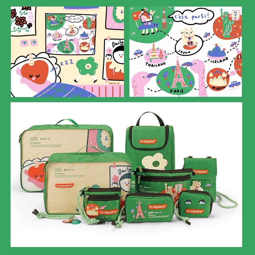 m square 夢境旅行小方包/手拿包/旅行手包【好勢露營】多功能零錢包 證件包 隨身包 出國包 旅行包 手掛包-細節圖3