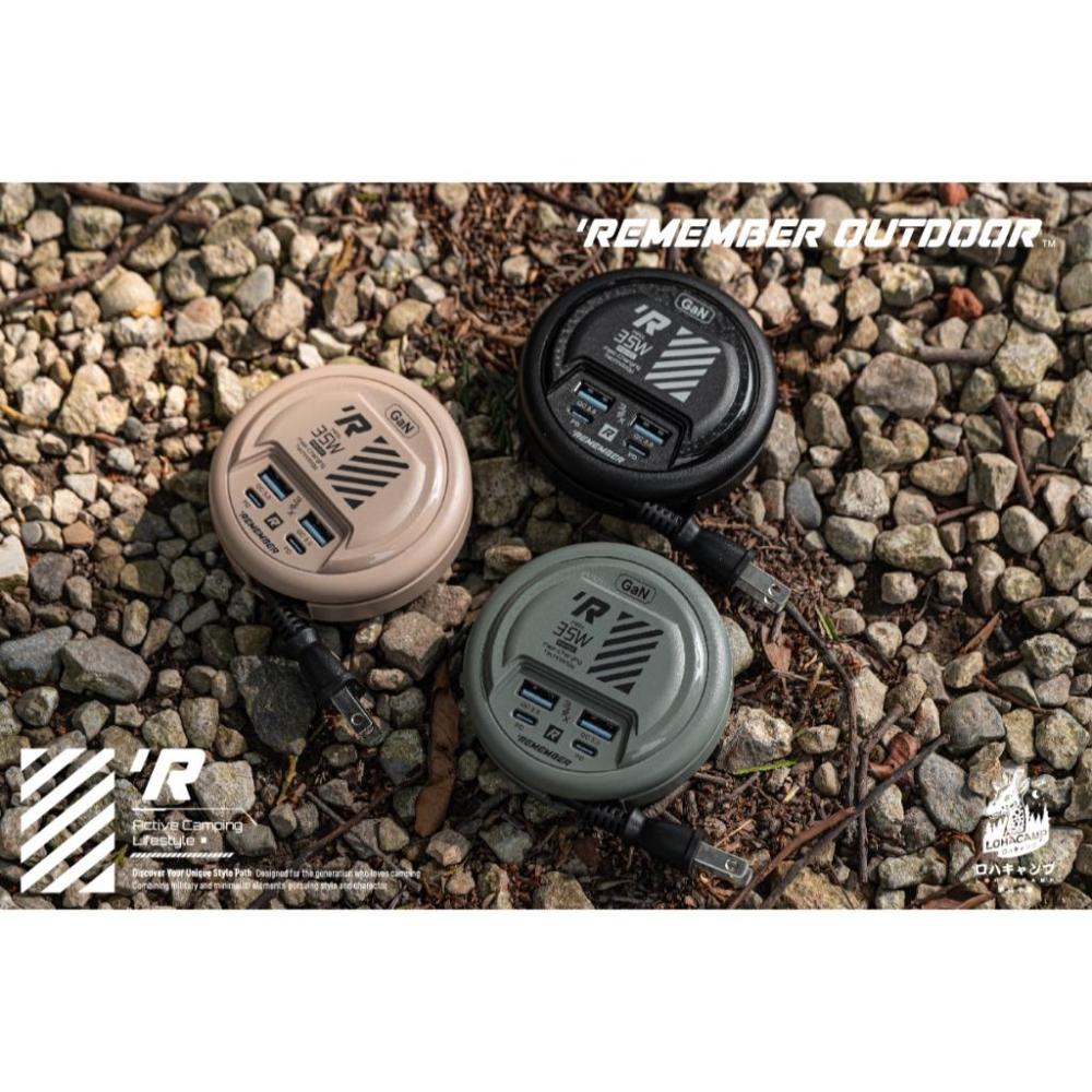 樂活不露 氮化鎵電源供應器 0.47M【好勢露營】電源供應器 充電插頭 延長線 四孔USB充電座 豆腐頭好攜帶充電頭-細節圖3