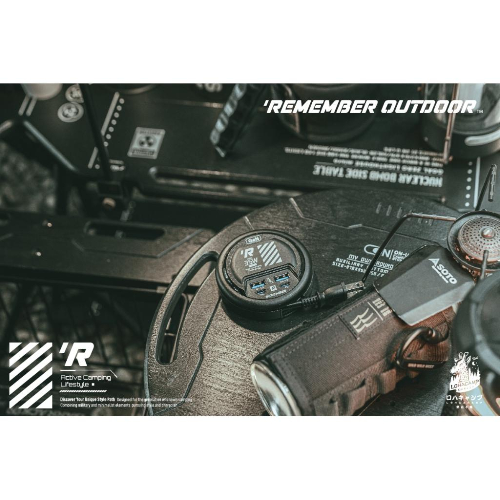 樂活不露 氮化鎵電源供應器 0.47M【好勢露營】電源供應器 充電插頭 延長線 四孔USB充電座 豆腐頭好攜帶充電頭-細節圖4